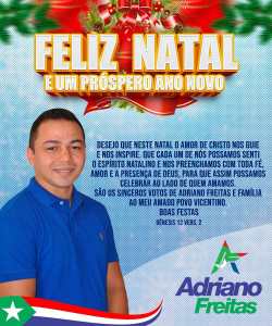 Mensagem natalina de Adriano Freitas Mensagem natalina de Adriano Freitas